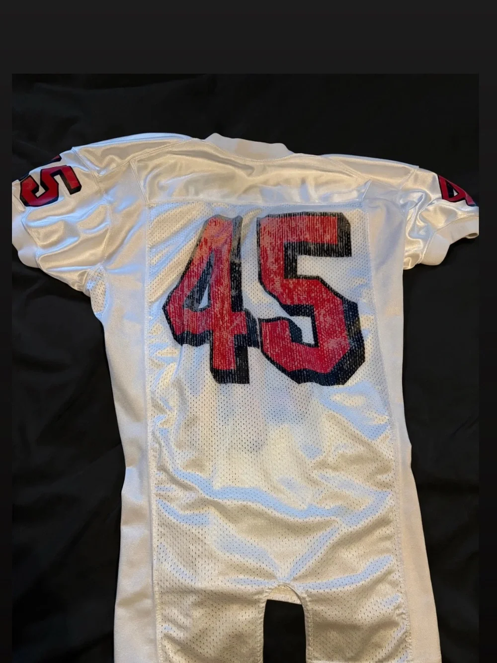 Nike White Georgia Football Jersey with Red & Black Accents
